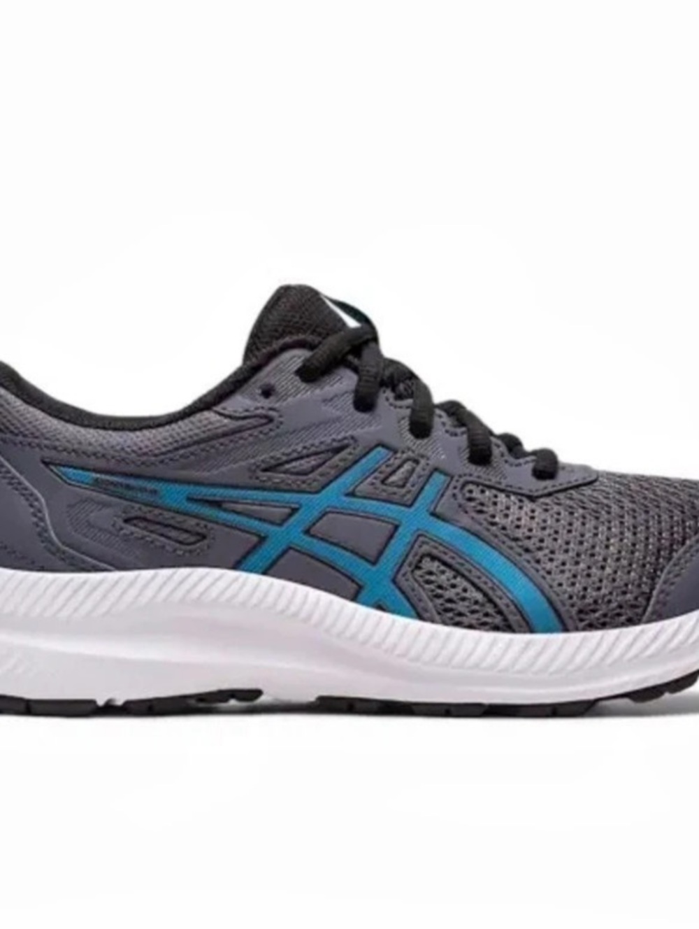 ASICS GEL-CONTEND 8 Gray & Blue Athletic Shoes US 21⁄2